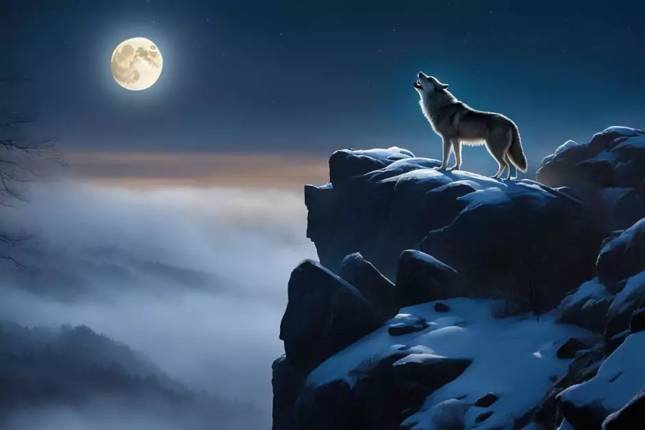Wolfsmond ist der erste Vollmond im Jahr