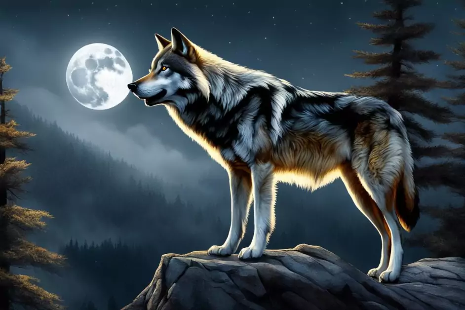 Der Geist vom Krafttier Wolf